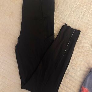 Lululemon Black Tight with Reflective Detail